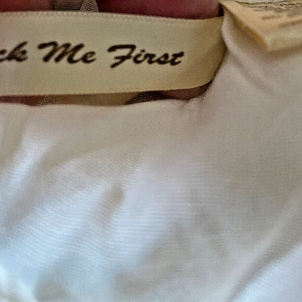 CHECK ME FIRST Women's White Viscose Ruffled Floral Pullover Blouse Top Size 1X - Picture 5 of 7